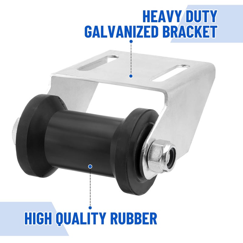 Venussar Boat Trailer Rollers with Brackets 4" Keel Roller Assembly Kit for Boat Trailer - Image 4